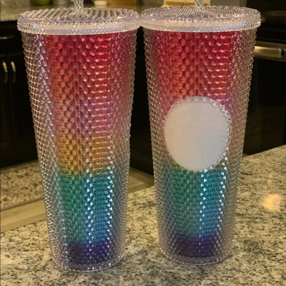 NWT Starbucks Rainbow Pride studded Tumbler